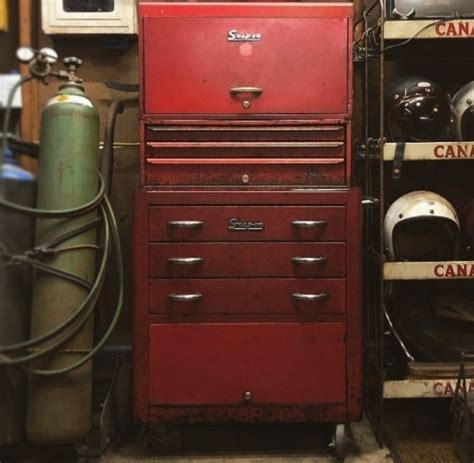 old metal tool box ideas|1950s snap on tool box.